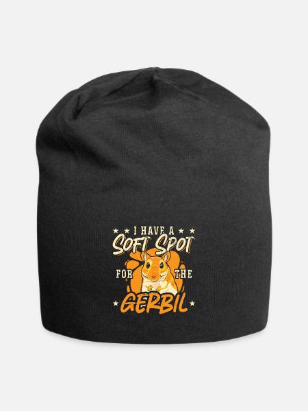 Gerbille J’ai un faible pour le rongeur gerbille - Bonnet en jersey - noir