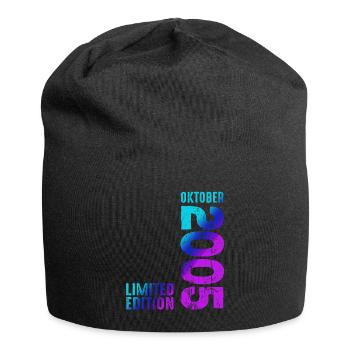 October 2005 Year 2005 Retro 2005 Vintage 2005 - Jersey Beanie - black - Front