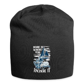 Segler Segelboot Zubehör Segelschiff - Jersey-Beanie - Schwarz - Vorne