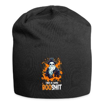 Costume de sorcier fantôme geek pour Halloween - Bonnet en jersey - noir - Devant