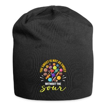Sweet Is Not As Sweet As The Sour Candy - Jersey Beanie - black - Front
