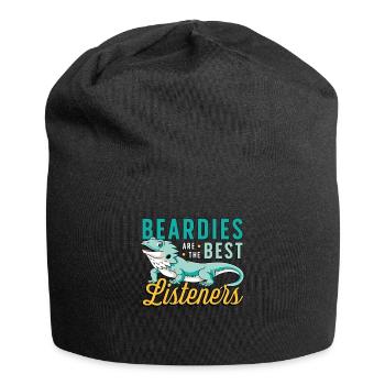 Les barbus de dragon barbus sont les meilleures têtes de dragon - Bonnet en jersey - noir - Devant