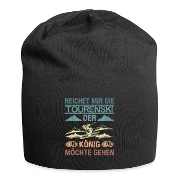 Ski Touring Reichet mir die Tourenski - Jersey-Beanie - Schwarz - Vorne