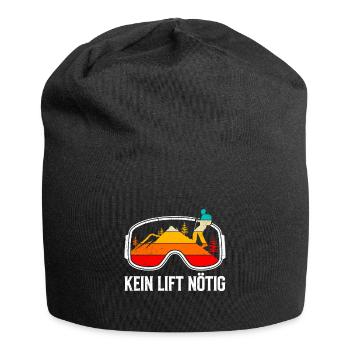 Ski Touring Erobert den Berg wie ein König - Jersey-Beanie - Schwarz - Vorne