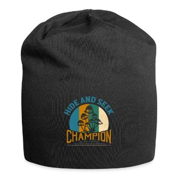 Mycologue champignon champion de cache-cache - Bonnet en jersey - noir - Devant