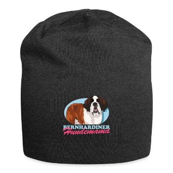 Bernhardiner Hundemama Bernhardshund Geschenk - Jersey-Beanie - Anthrazit - Vorne