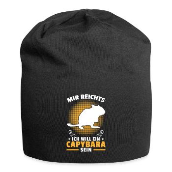 Will eine Rennmaus sein Nagetier Gerbil - Jersey-Beanie - Schwarz - Vorne