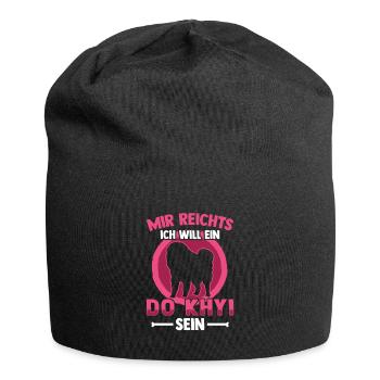 Will ein Do Khyi sein Tibetanische Dogge - Jersey-Beanie - Schwarz - Vorne
