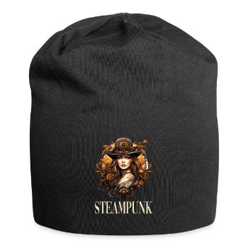 Steampunk Frau für einen Steampunk Liebhaber - Jersey-Beanie - Schwarz - Vorne