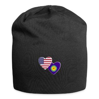 USA American Choctaw Indian Native American Flag - Jersey Beanie - black - Front