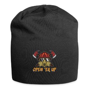 Pompier en chef Open 'er Up Fireman Firefighter - Bonnet en jersey - noir - Devant