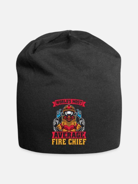 Chief Firefighter World's Most Average Fireman - Jersey-Beanie - Schwarz