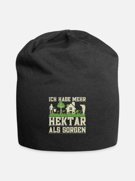 Landwirt Hektar Traktorfahrer Kuhbauer Acker - Jersey-Beanie - Schwarz