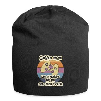 T-shirt Gamer Mom, Chemise maman, Chemise de fête des mères - Bonnet en jersey - noir - Devant