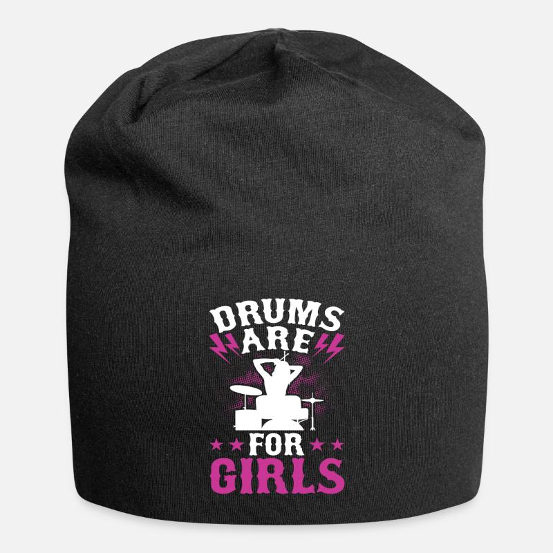 Batterie Batteur Batteur - Bonnet en jersey - noir