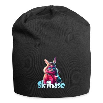 Skihase Apres Party Skihaserl Skihasen Frauen - Jersey-Beanie - Schwarz - Vorne