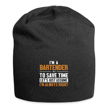 Barman Supposons que j’ai raison Barman - Bonnet en jersey - noir - Devant