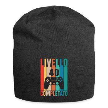 Vintage-Geburtstag Level 40 - Jersey-Beanie - Anthrazit - Vorne