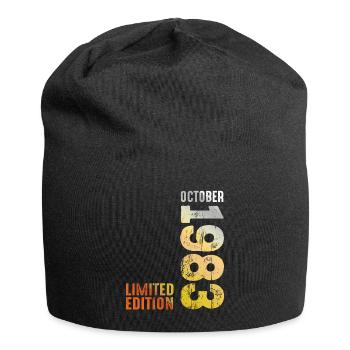 Since 1983 October Year 1983 Retro Vintage 1983 - Jersey Beanie - black - Front
