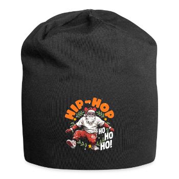 Hip-hop ho ho ho DJ Xmas Hip Hop Breakdance - Bonnet en jersey - noir - Devant