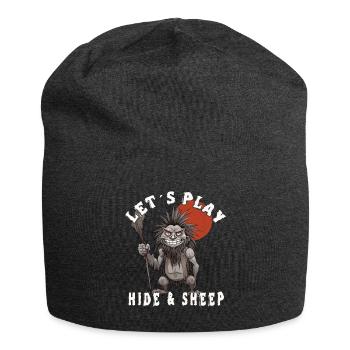 Lass Uns Verstecken - Jersey-Beanie - Anthrazit - Vorne