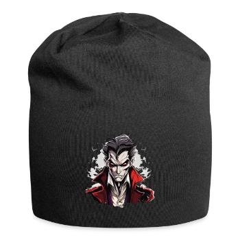Cooles Halloween -Kostüm - Gruseliger Vampir - Jersey-Beanie - Schwarz - Vorne