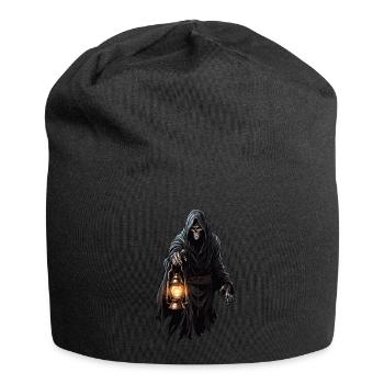 Cooles Halloween -Kostüm - Gruseliger Taster - Jersey-Beanie - Schwarz - Vorne
