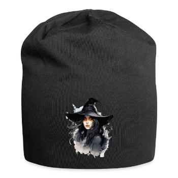 Cooles Halloween -Kostüm - Gruselige Hexe - Jersey-Beanie - Schwarz - Vorne