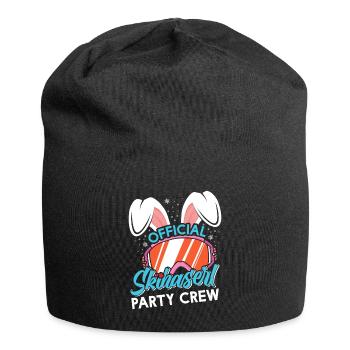 Official Skihaserl Party Crew Ski Party Frauen - Jersey-Beanie - Schwarz - Vorne