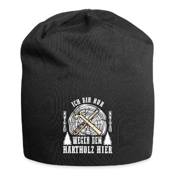 Holzschnitzer Holzschnitzerei - Jersey-Beanie - Schwarz - Vorne