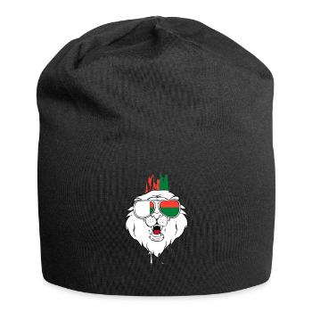 Madagaskar - Jersey-Beanie - Schwarz - Vorne