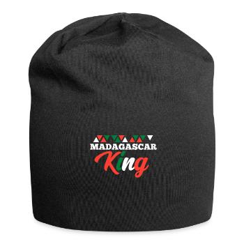 Madagaskar - Jersey-Beanie - Schwarz - Vorne