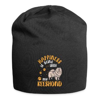 Wolfsspitz vous rend heureux Spitz allemand - Bonnet en jersey - noir - Devant