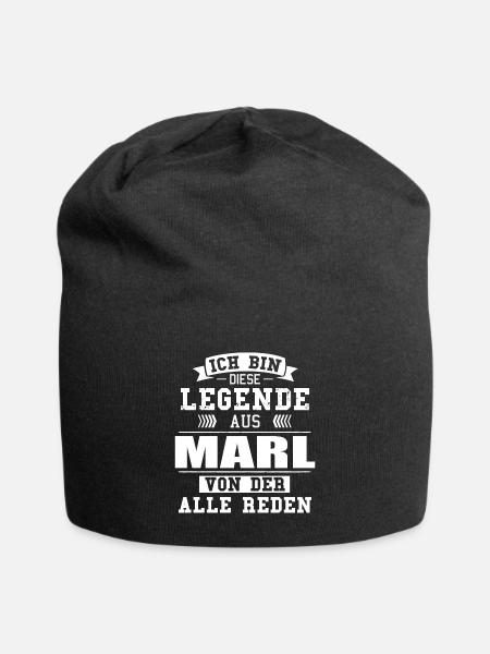 Stadt Marl Deutschland Legende Spruch - Jersey-Beanie - Schwarz