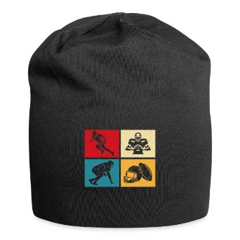 Football - Jersey-Beanie - Schwarz - Vorne
