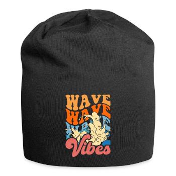 Surfer Surfen - Jersey-Beanie - Schwarz - Vorne