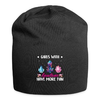 Funny Gemstone Chakra Healer Spiritual - Jersey Beanie - black - Front