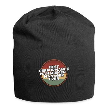 Vintage Best Performance Management Manager Ever - Jersey Beanie - black - Front