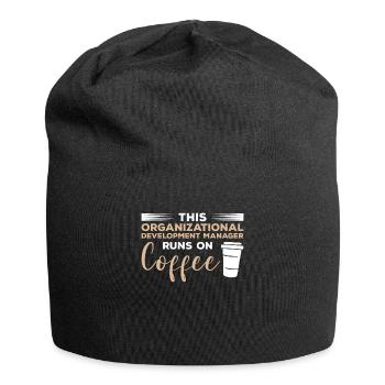 Dieser Organizational Development Manager läuft auf - Jersey-Beanie - Schwarz - Vorne