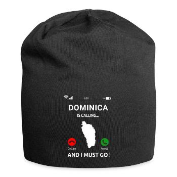 Dominica Caribbean Island Holiday Idea - Jersey Beanie - black - Front