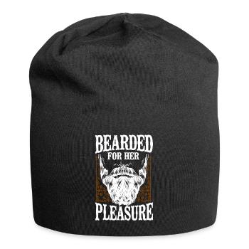 Beard Lover Bearded Man Bearded - Jersey Beanie - black - Front