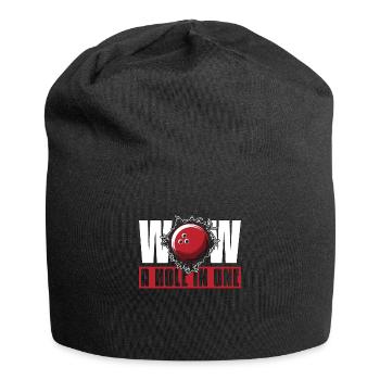 Alley Bowling Wow Un trou dans un joueur de bowling - Bonnet en jersey - noir - Devant