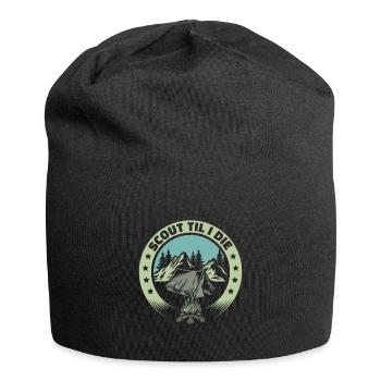 Tente scoute - Bonnet en jersey - noir - Devant
