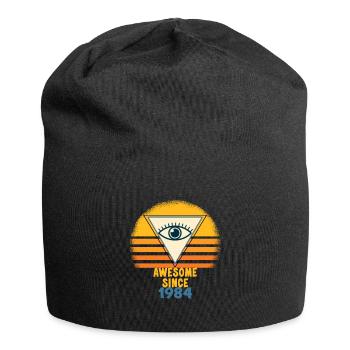 Awesome since 1984 50. Geburtstag Birthdaydesign - Jersey-Beanie - Schwarz - Vorne