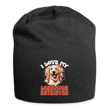 Labrador Dog Breed - I Love my Labrador Retriever - Jersey-Beanie - Schwarz - Vorne