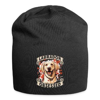 Labrador Dog Breed Pet - Labrador Obsessed - Jersey-Beanie - Schwarz - Vorne
