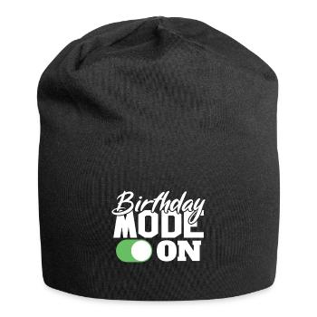 Birthday Mode On Fun Celebration - Jersey Beanie - black - Front