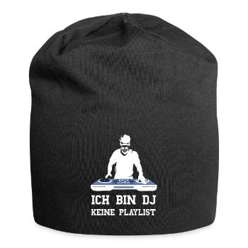 Ich bin DJ keine Playlist lustige DJ Musik Sprüche - Jersey-Beanie - Schwarz - Vorne