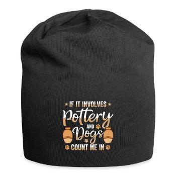 Pottery Lovers Clay Ceramic Kiln - Jersey Beanie - black - Front