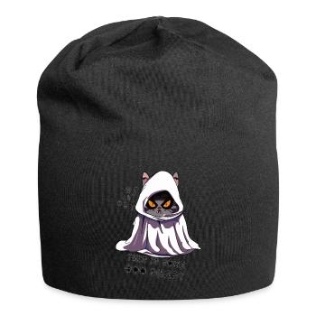 Ceci est un fantôme de chat boo sheet - Bonnet en jersey - noir - Devant